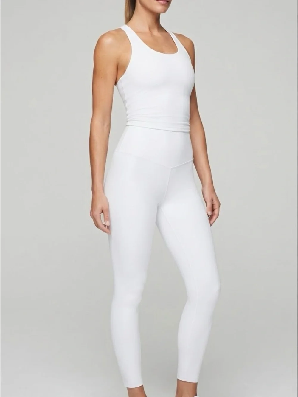 SPANX Booty Boost Active 7/8 Leggings Ultimate Opacity Vivid White Small